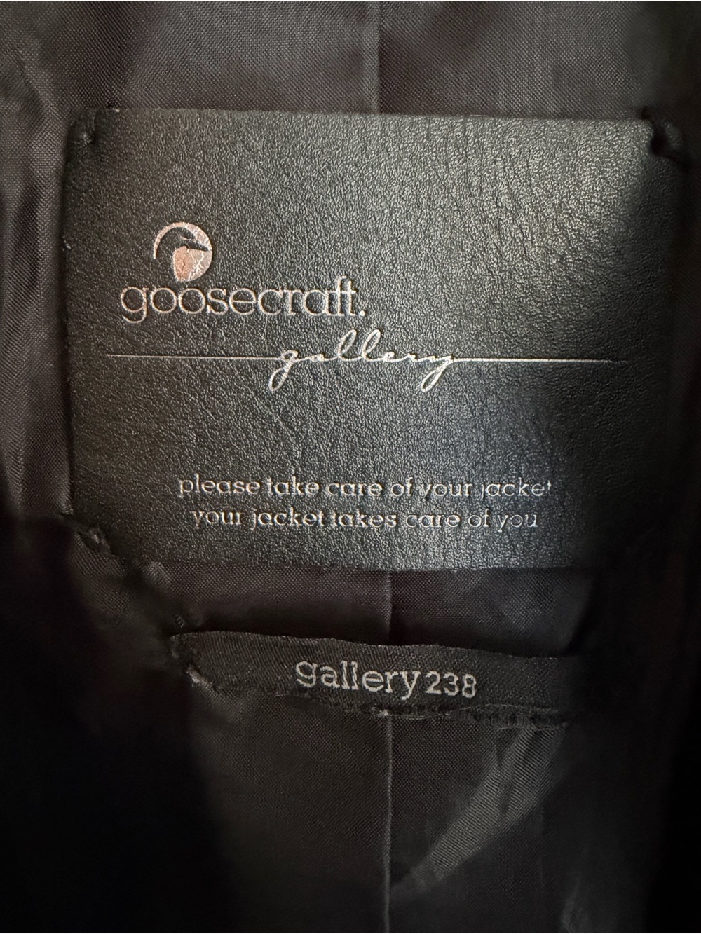 Black Leather Moto Jacket by Goosecraft - Picture 3 of 4